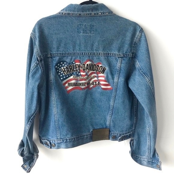 Harley-Davidson Jackets & Blazers - Harley Davidson Vintage Denim Jacket RARE | Size M